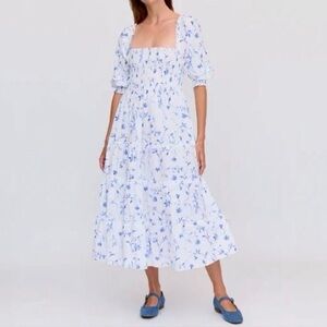 Hill House Blue Botanical Nesli Dress
